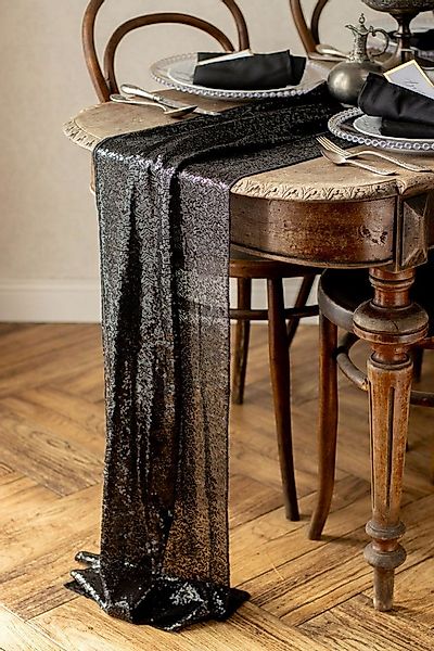 texpot Tischdecke mit Pailletten zuschneidbar (1-tlg) günstig online kaufen