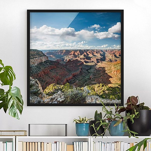 Bild mit Rahmen Natur & Landschaft - Quadrat Natur des Canyons günstig online kaufen