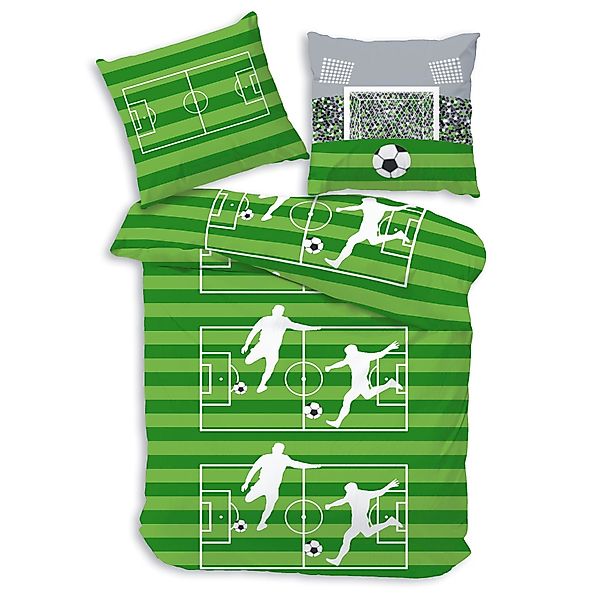 MTOnlinehandel Bettwäsche Fußball, 100 % Baumwolle, günstig online kaufen