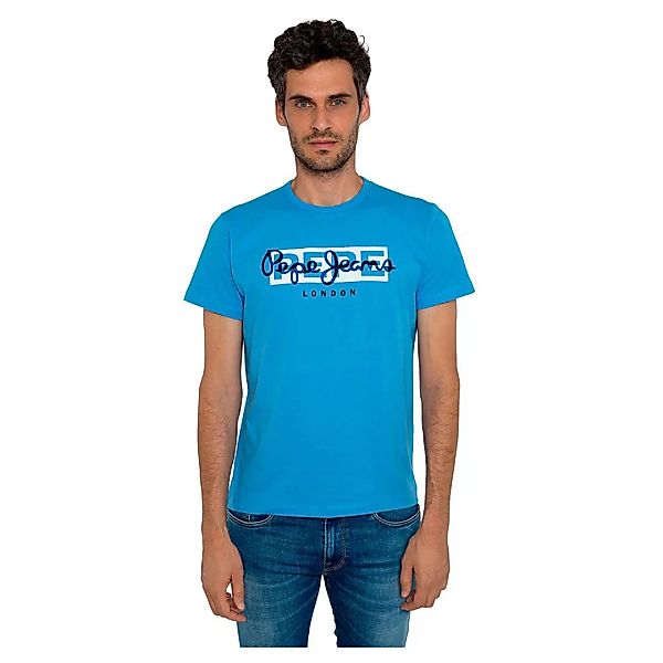 Pepe Jeans Godric Kurzärmeliges T-shirt XL Bright Blue günstig online kaufen