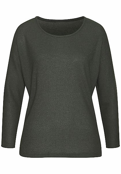 Vivance Langarmshirt "aus flauschigem Strick", aus bügelfreier Qualität günstig online kaufen