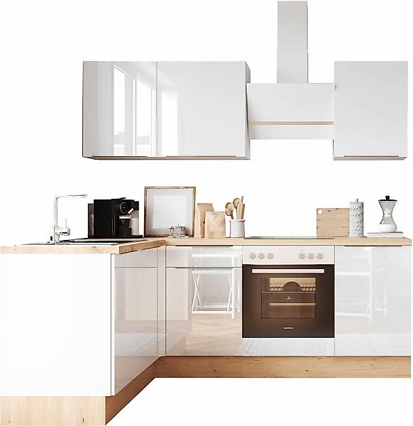 RESPEKTA Winkelküche "Safado aus der Serie Marleen" Breite 220 cm, mit Soft günstig online kaufen