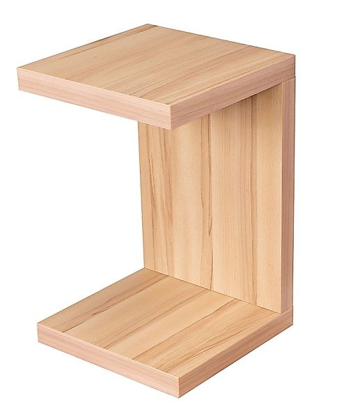 Levandeo® Couchtisch, Beistelltisch Coco Kernbuche 32x32cm günstig online kaufen