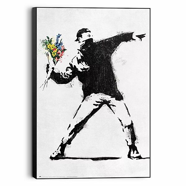 Reinders Wandbild "Banksy - flower bomber" günstig online kaufen