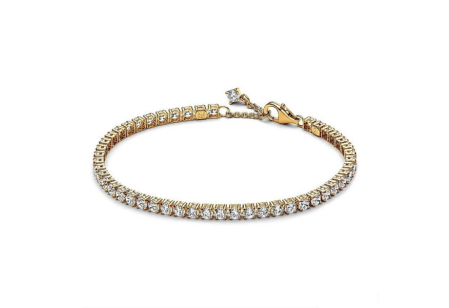 Pandora Tennisarmband Funkelndes Tennisarmband Goldfarben günstig online kaufen