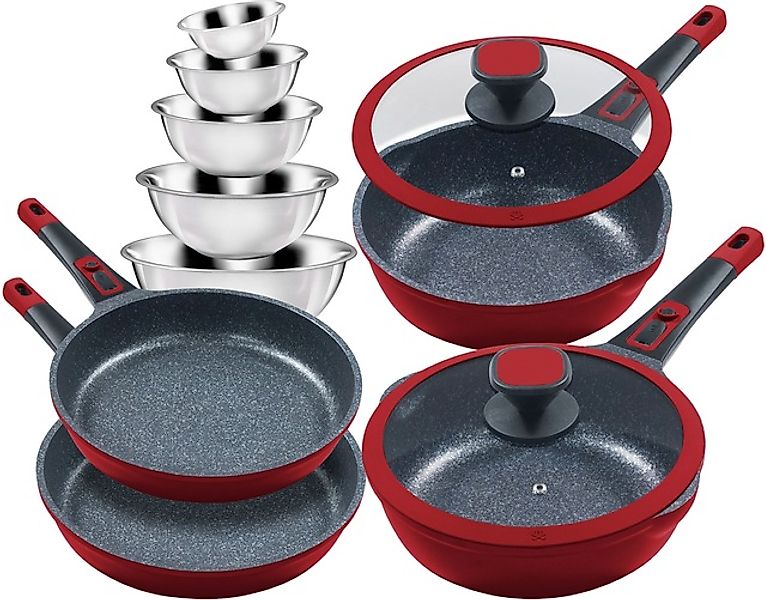 KING Pfannen-Set »Moonscape«, Aluminiumguss, (Set, 11 tlg., je 1 Bratpfanne günstig online kaufen