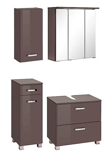 welltime Badmöbel-Set "Ravenna" 4 Stk. tlg. Hängeschrank, Unterschrank, Spi günstig online kaufen