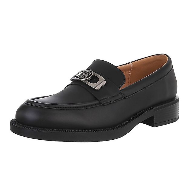 Ital-Design Eleganter Damen Loafer mit Komfort und zeitlosem Design Slipper günstig online kaufen