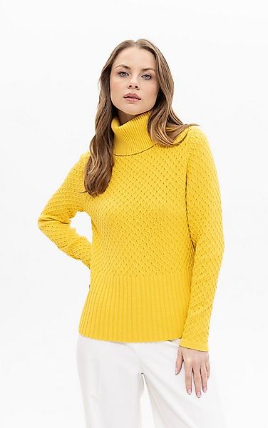 Passioni Rollkragenpullover mit Strukturmuster günstig online kaufen