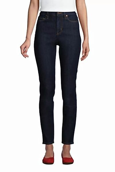 Slim Fit Öko Jeans High Waist in Petite-Größe, Damen, Größe: XS Petite, Bla günstig online kaufen