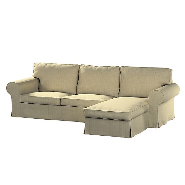 Bezug für Ektorp 2-Sitzer Sofa mit Recamiere, beige-creme, Ektorp 2-Sitzer günstig online kaufen