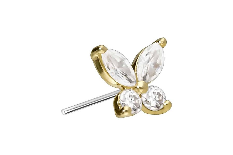 PIERCINGLINE Piercing-Set 14 Karat Gold Aufsatz günstig online kaufen