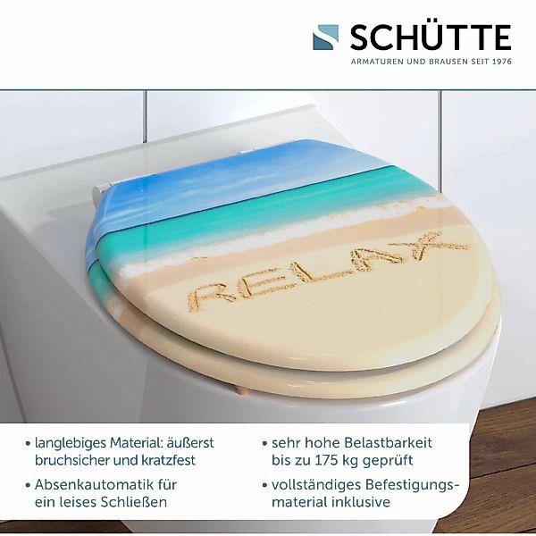 Schütte WC-Sitz "Relax", mit Absenkautomatik und Holzkern, MDF günstig online kaufen