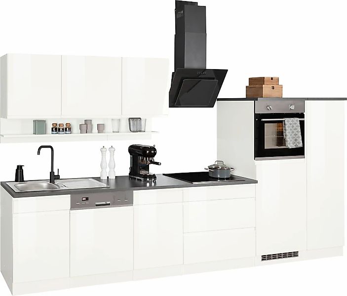 HELD MÖBEL Küchenzeile "Virginia", Breite 350 cm, ohne E-Geräte günstig online kaufen