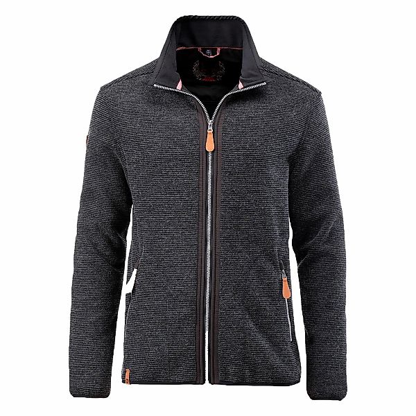DEPROC Active Strickfleecejacke "BLAIRWOOD MEN", Kontrastreissverschluss günstig online kaufen