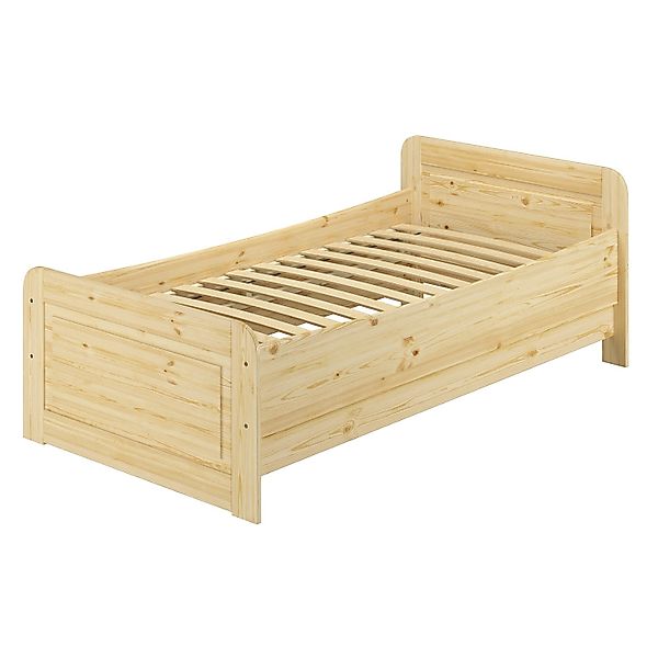 Erst-Holz Seniorenbett 100 x 200 Kiefer Massiv mit Federleisten Modell 42 günstig online kaufen