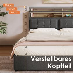HAUSS SPOLE Polsterbett Polsterbett Boxspringbett hydraulisches günstig online kaufen