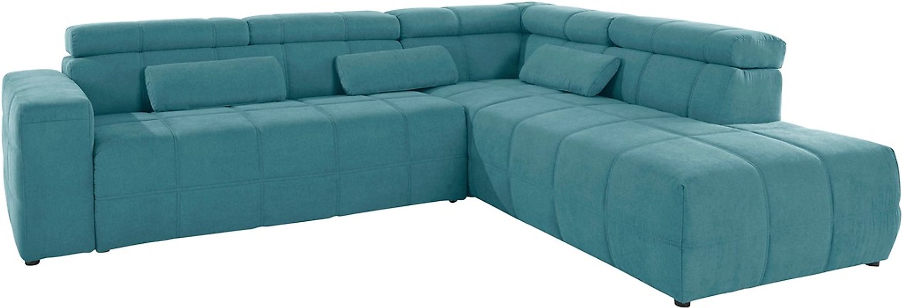DOMO collection Ecksofa »Brandon L-Form, auch in Leder«, inklusive Kopfteil günstig online kaufen