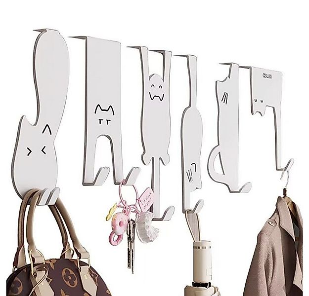 Jumpeak Türhaken Cat Pattern Silent Hook, Hinter der Tür Haken Regal, kein günstig online kaufen