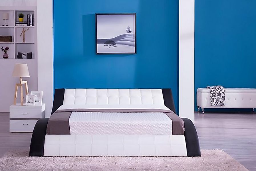 JVmoebel Bett Bett Multifunktion Luxus LED-Licht 180x200 Schlafzimmer Möbel günstig online kaufen