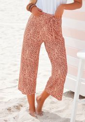 Beachtime Culotte (mit Bindegürtel) mit Blätterdruck günstig online kaufen