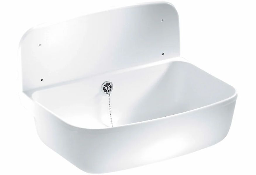CORNAT Waschbecken Wandausgussbecken mit Überlauf, Breite 49,5 cm günstig online kaufen