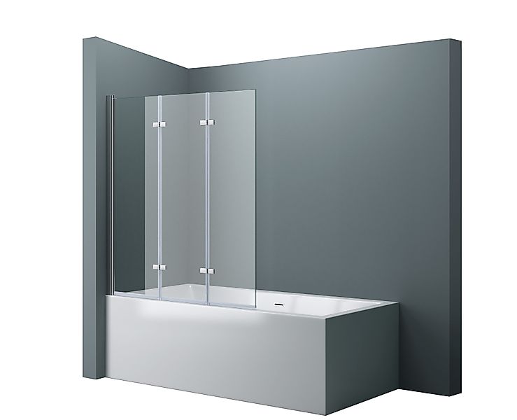 doporro Duschwand für Badewanne Badewannenaufsatz inkl. günstig online kaufen