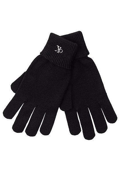 Calvin Klein Strickhandschuhe CK FINE RIB GLOVES Fingerhandschuhe günstig online kaufen
