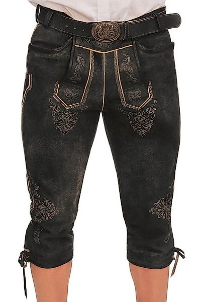 Maddox Trachtenlederhose Kniebundlederhose - SCHÖNSEE - smoke günstig online kaufen