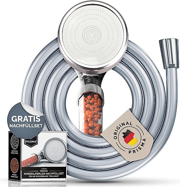 PRISMA Handbrause Wassersparender Filter Duschkopf mit Schlauch • MADE IN G günstig online kaufen