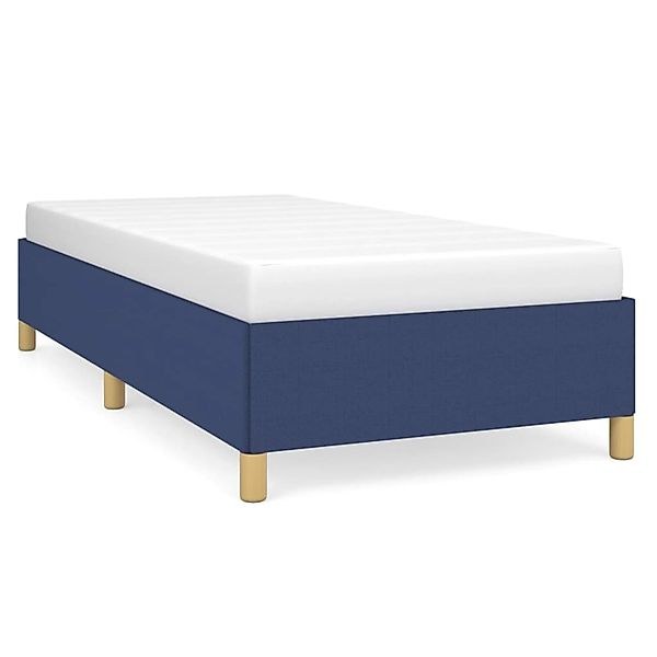 vidaXL Bettgestell Blau 90x200 cm Stoff Modell 41378949 günstig online kaufen