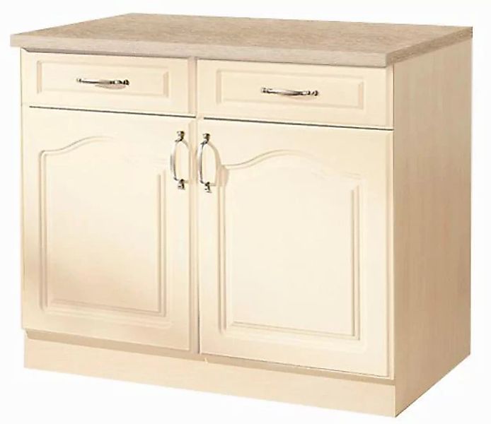 wiho Küchen Unterschrank "Linz", 100 cm breit, in Landhaus-Optik günstig online kaufen