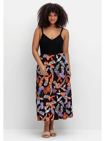 Sheego Sommerkleid Große Größen mit Blumenprint, günstig online kaufen