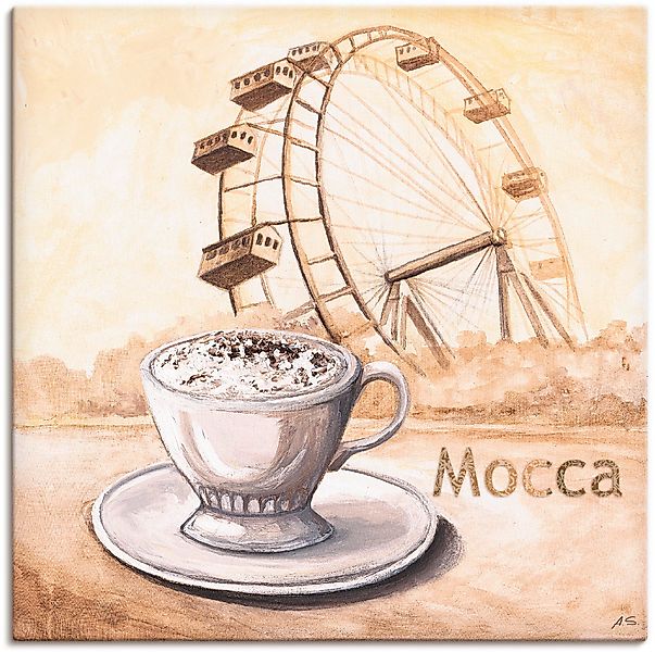 Artland Wandbild "Mocca in Wien", Kaffee Bilder, (1 St.), als Leinwandbild, günstig online kaufen