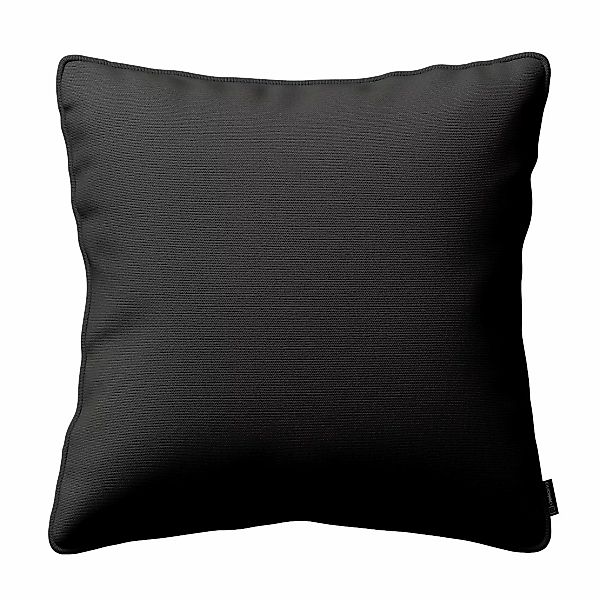 Kissenhülle Gabi mit Paspel, anthrazit, 60 x 60 cm, Cotton Panama (702-08) günstig online kaufen