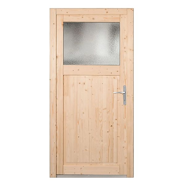 Panto Holz-Nebeneingangstür NET 501 Natur 98 cm x 198 cm DIN R günstig online kaufen