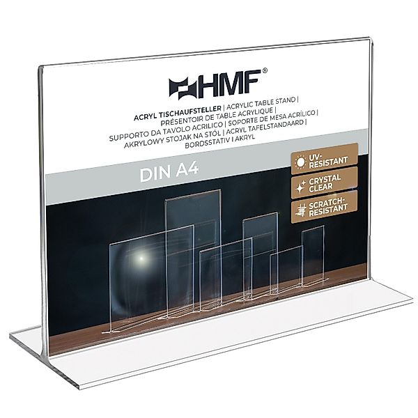 HMF Bilderrahmen 4692 Acryl Tischaufsteller gerade, günstig online kaufen