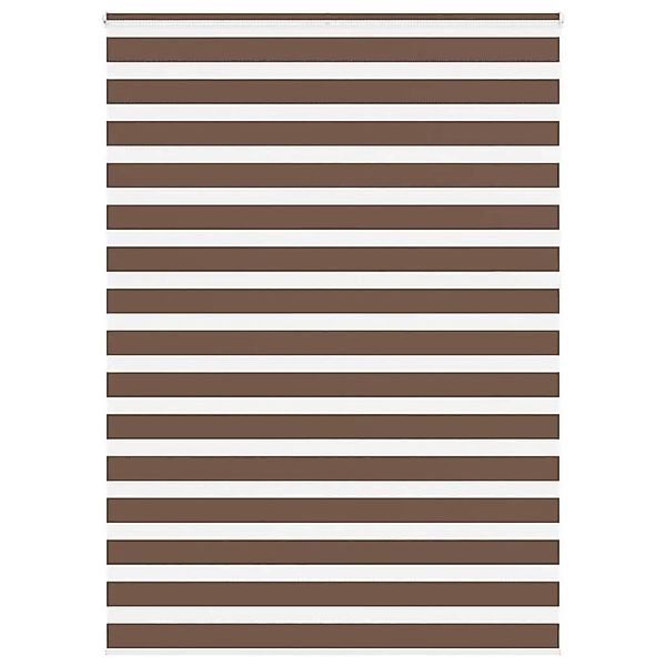 vidaXL Doppelrollo Braun 165x230 cm Stoffbreite 160,9 cm Polyester 4014404 günstig online kaufen