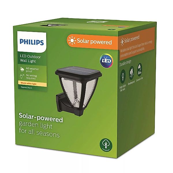 Philips LED-Solar-Wandleuchte Vapora günstig online kaufen