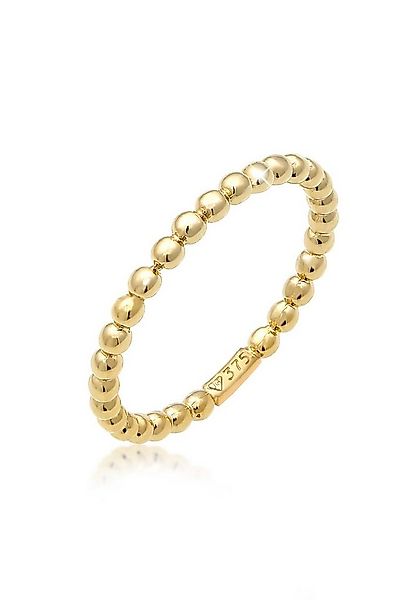 Elli Premium Fingerring Ring Dots Kugel Design 375 Gelbgold günstig online kaufen