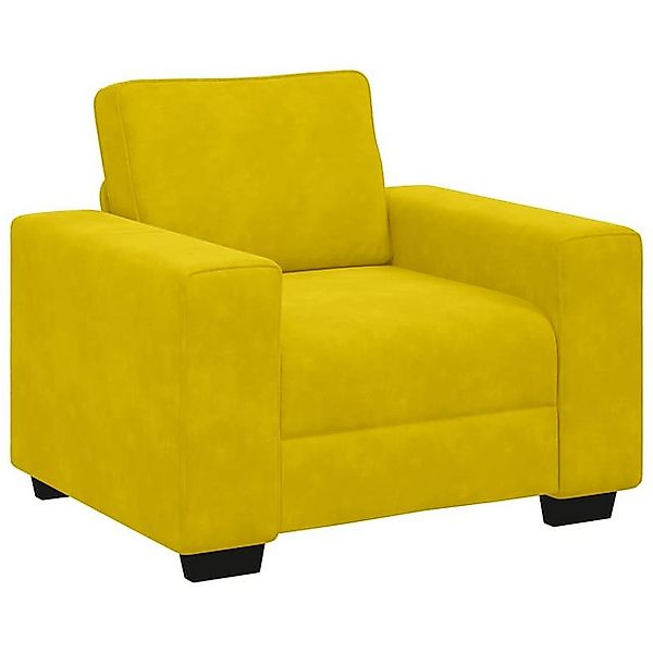 vidaXL Sofa Sessel Gelb 60 cm Samt günstig online kaufen