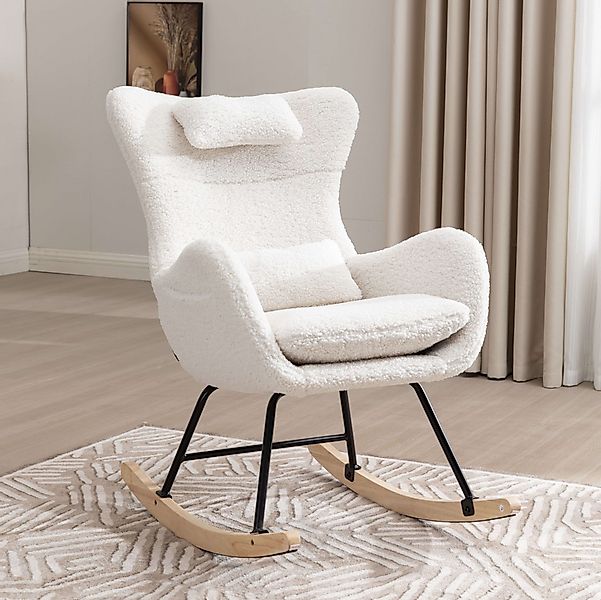 STILVORA Schaukelstuhl Schaukelsessel wohnzimmer Relaxsessel mit günstig online kaufen