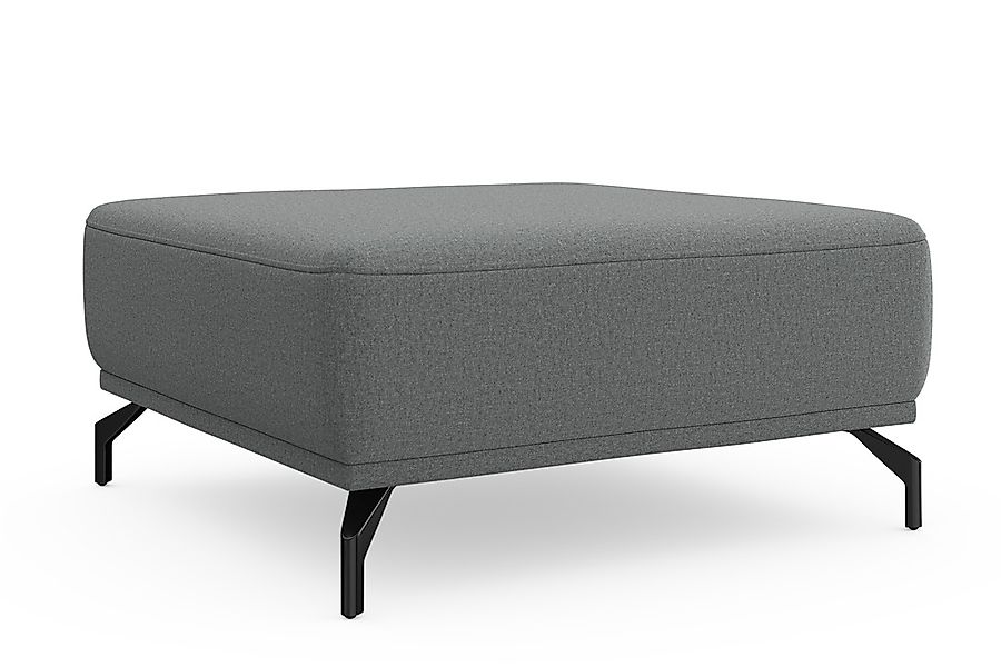 sit&more Hocker "Bailando", mit Federkern und schwarzen, matten Metallfüßen günstig online kaufen