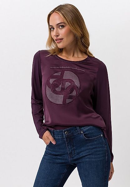 TUZZI Langarmshirt mit schimmernder Front günstig online kaufen