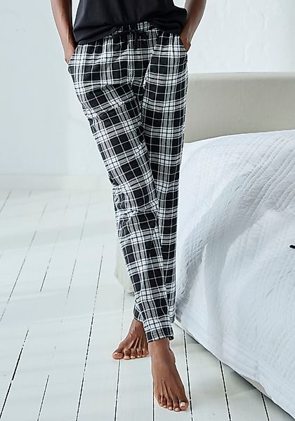Vivance Dreams Pyjamahose, mit Schwarz-Weiß-Druck günstig online kaufen