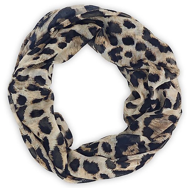 styleBREAKER Loop Loop Schal mit Leoparden Muster, (1-St) günstig online kaufen