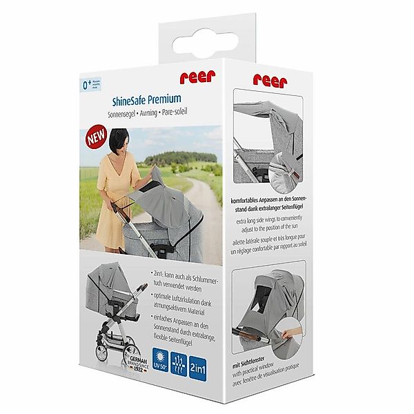 Reer Kinderwagen-Sonnenschutzhülle ShineSafe Premium Sonnensegel günstig online kaufen