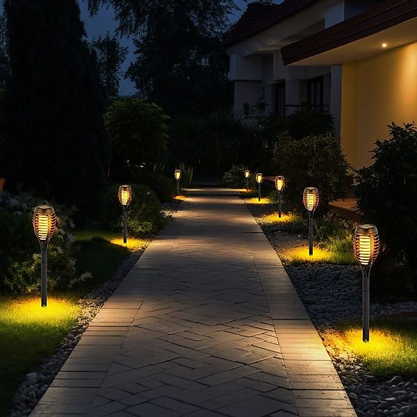 etc-shop LED Solarleuchte, LED-Leuchtmittel fest verbaut, günstig online kaufen