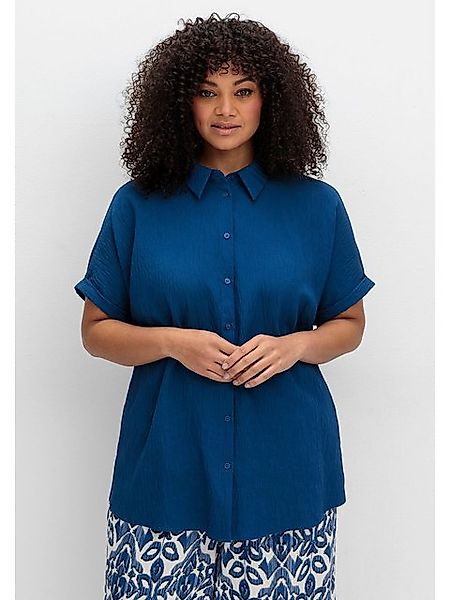 Sheego Hemdbluse Große Größen im Materialmix günstig online kaufen