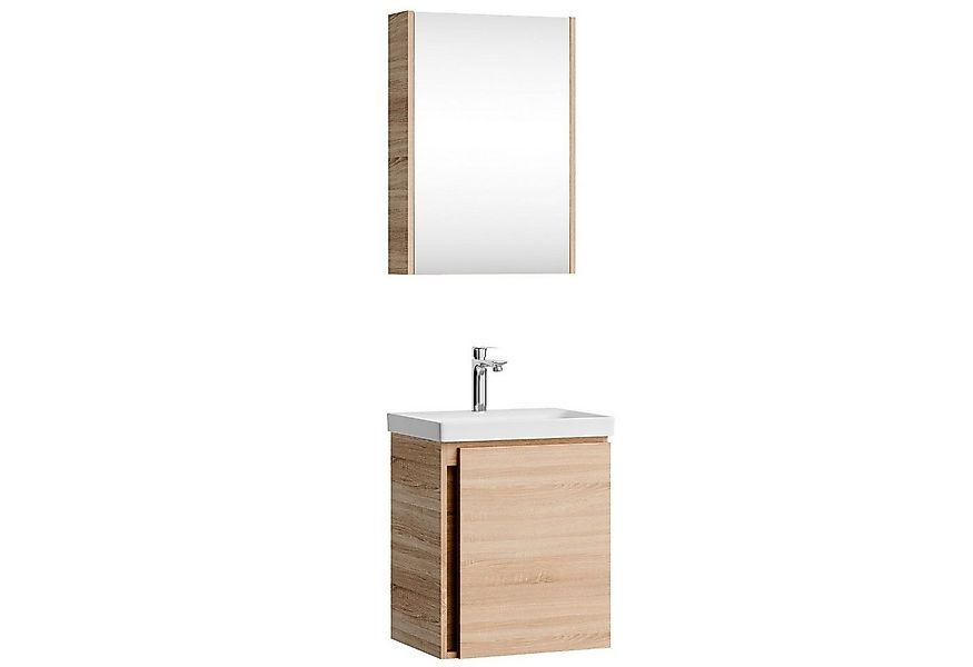 Planetmöbel Badmöbel-Set Badmöbel-Set mit Spiegelschrank 50cm, (hängend, 2- günstig online kaufen